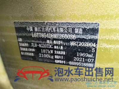 21年領(lǐng)克領(lǐng)克03緊湊型車